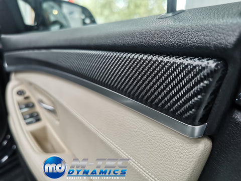 WRAPPING SERVICE - BMW F10 F11 MANUAL INTERIOR TRIM SET - 4D CARBON