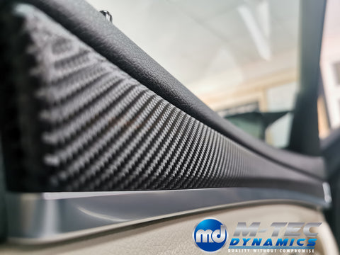 WRAPPING SERVICE - BMW F10 F11 MANUAL INTERIOR TRIM SET - 4D CARBON