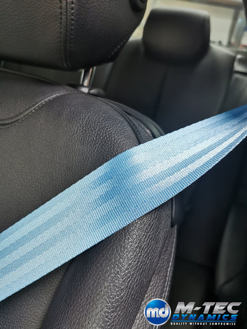 BMW 2-SERIES F22 COUPE LIGHT BLUE FRONT SEAT BELT SET