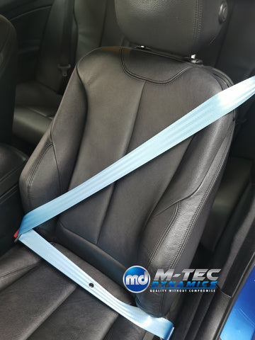 BMW 2-SERIES F22 COUPE LIGHT BLUE FRONT SEAT BELT SET