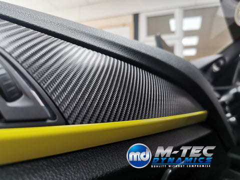 BMW F20 INTERIOR TRIM SET - 4D CARBON / YELLOW ACCENT