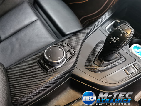 WRAPPING SERVICE - BMW F2X TRIM SET 4D CARBON / YELLOW / CUSTOM ACCENT