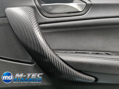 WRAPPING SERVICE - BMW F2X TRIM SET 4D CARBON / YELLOW / CUSTOM ACCENT