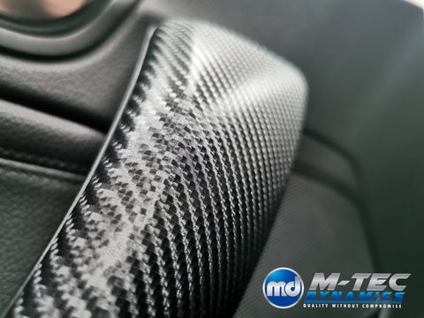 WRAPPING SERVICE - BMW F2X TRIM SET 4D CARBON / YELLOW / CUSTOM ACCENT