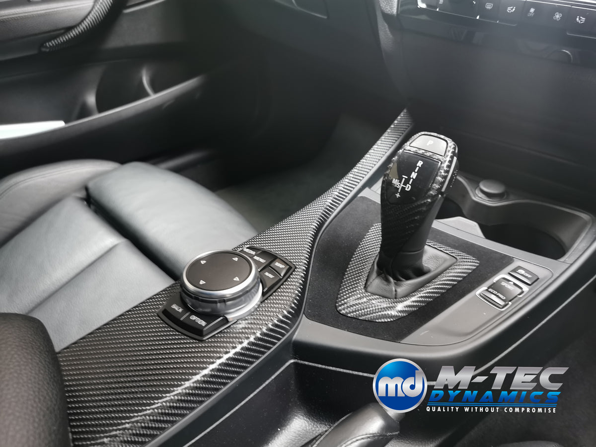 WRAPPING SERVICE - BMW F20 F21 F22 F23 CUSTOM INTERIOR TRIM SET - 4D CARBON / ALCANTARA / RED ACCENT