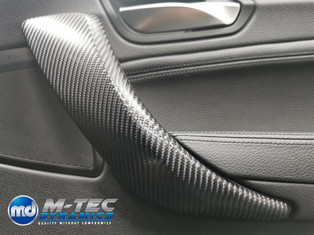 WRAPPING SERVICE - BMW F20 F21 F22 F23 CUSTOM INTERIOR TRIM SET - 4D CARBON / ALCANTARA / RED ACCENT