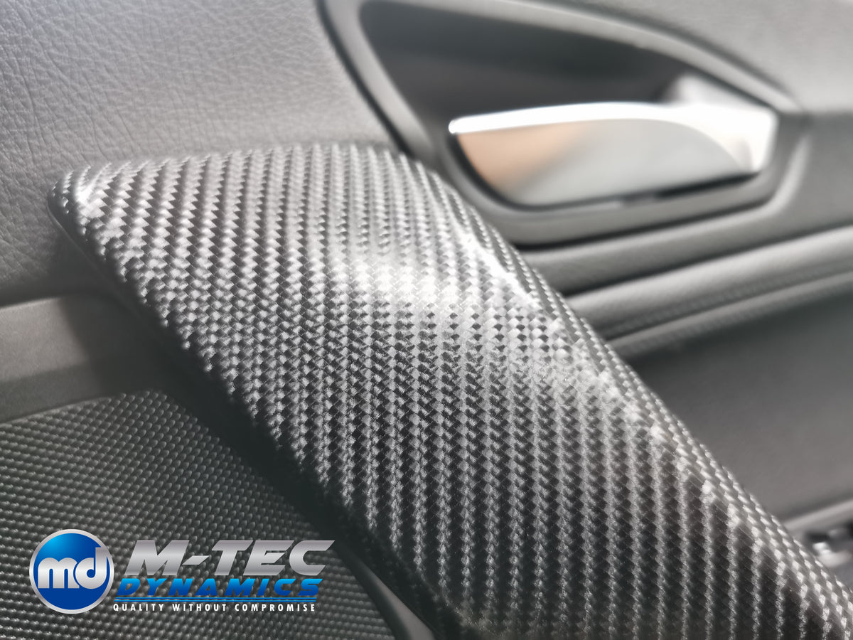 WRAPPING SERVICE - BMW F20 F21 F22 F23 CUSTOM INTERIOR TRIM SET - 4D CARBON / ALCANTARA / RED ACCENT