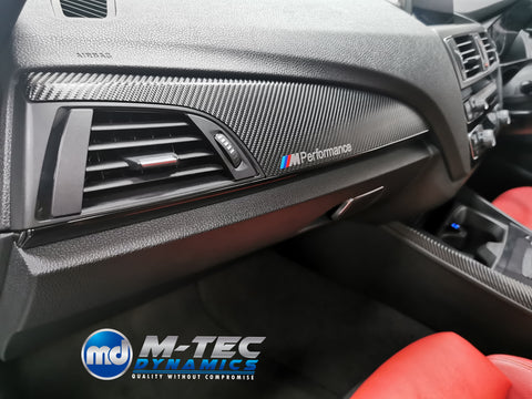 BMW F21 F22 INTERIOR TRIM SET - 4D CARBON / GLOSS BLACK ACCENT