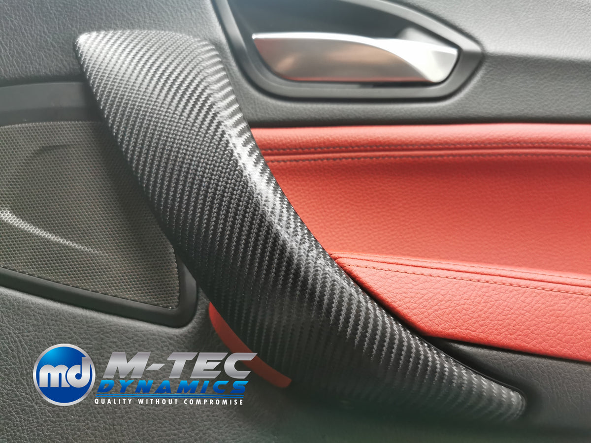 WRAPPING SERVICE - BMW F2X TRIM SET 4D CARBON / GLOSS BLACK ACCENT