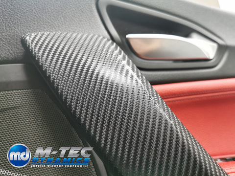 WRAPPING SERVICE - BMW F2X TRIM SET 4D CARBON / GLOSS BLACK ACCENT