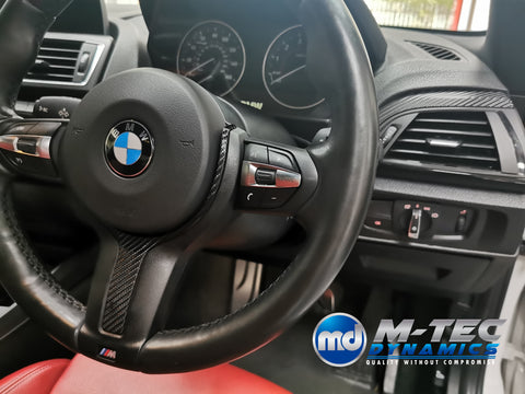 WRAPPING SERVICE - BMW F2X TRIM SET 4D CARBON / GLOSS BLACK ACCENT
