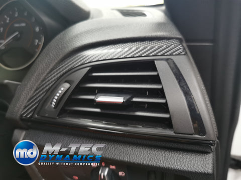 WRAPPING SERVICE - BMW F2X TRIM SET 4D CARBON / GLOSS BLACK ACCENT