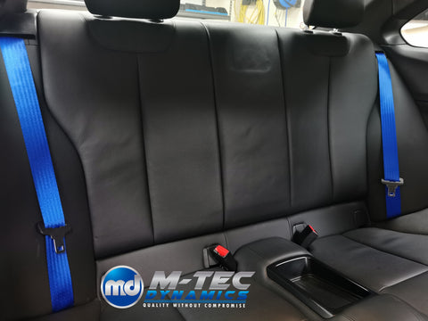 BMW 3-SERIES E90 SALOON (M3) BLUE FRONT & REAR SEAT BELT SET