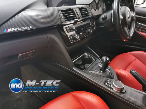 WRAPPING SERVICE - BMW F80 M3 / F82 F83 M4 INTERIOR TRIM SET - 4D CARBON