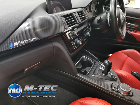 WRAPPING SERVICE - BMW F80 M3 / F82 F83 M4 INTERIOR TRIM SET - 4D CARBON