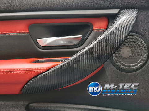 WRAPPING SERVICE - BMW F80 M3 / F82 F83 M4 INTERIOR TRIM SET - 4D CARBON