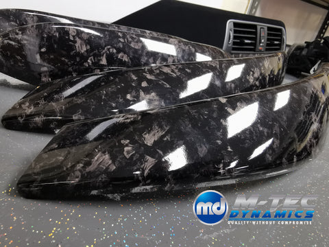 WRAPPING SERVICE - BMW F3X F8X CUSTOM INTERIOR TRIM SET - ALCANTARA / BLACK / FORGED CARBON