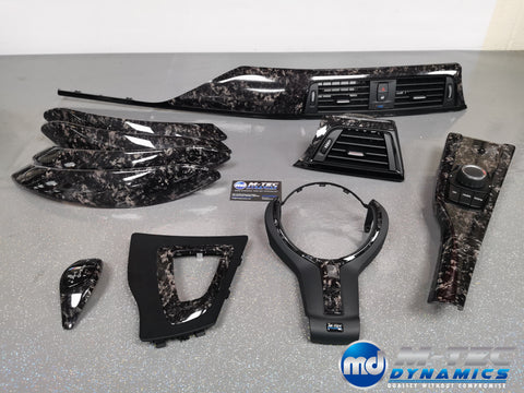 WRAPPING SERVICE - BMW F3X F8X CUSTOM INTERIOR TRIM SET - FORGED CARBON