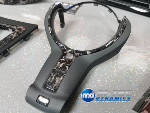 WRAPPING SERVICE - BMW F3X F8X CUSTOM INTERIOR TRIM SET - FORGED CARBON