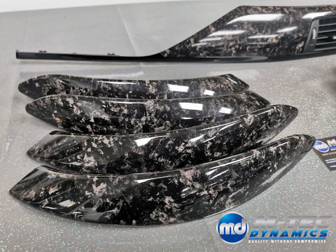 WRAPPING SERVICE - BMW F3X F8X CUSTOM INTERIOR TRIM SET - FORGED CARBON