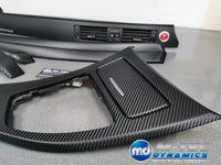 BMW E90 E91  INTERIOR TRIM SET - BLACK 3D CARBON - CCC I-DRIVE