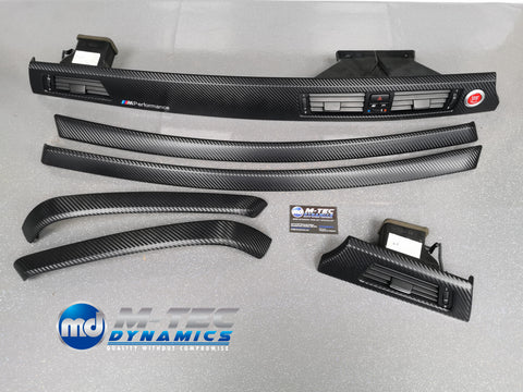 BMW E90 M3 SALOON 3D BLACK CARBON INTERIOR TRIM SET