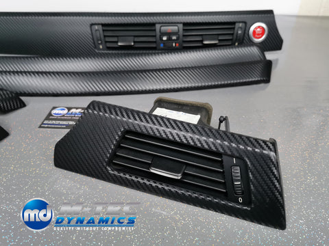 BMW E90 M3 SALOON 3D BLACK CARBON INTERIOR TRIM SET