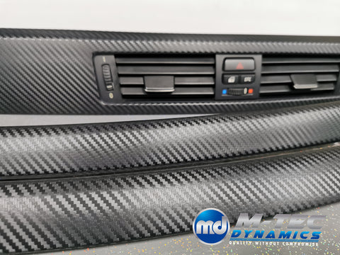 BMW E90 M3 SALOON 3D BLACK CARBON INTERIOR TRIM SET