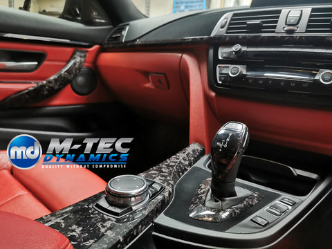 WRAPPING SERVICE - BMW F3X INTERIOR TRIM SET 3M FORGED CARBON / ALCANTARA (CUSTOM) F30 F31 F32 F33 F36