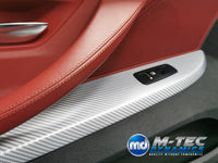 WRAPPING SERVICE - BMW 6-SERIES F12 F13 INTERIOR TRIM SET - SILVER 4D CARBON