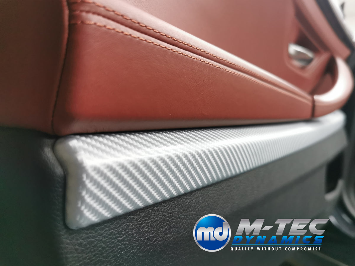 WRAPPING SERVICE - BMW 6-SERIES F12 F13 INTERIOR TRIM SET - SILVER 4D CARBON