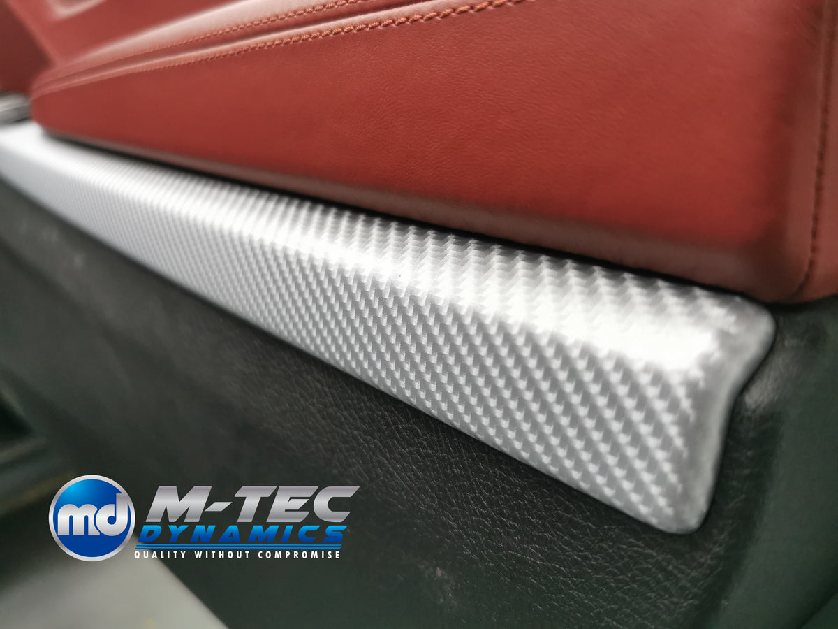 WRAPPING SERVICE - BMW 6-SERIES F12 F13 INTERIOR TRIM SET - SILVER 4D CARBON