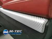 WRAPPING SERVICE - BMW 6-SERIES F12 F13 INTERIOR TRIM SET - SILVER 4D CARBON