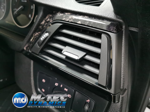 WRAPPING SERVICE - BMW F3X INTERIOR TRIM SET 3M FORGED CARBON / GLOSS BLACK ACCENT (CUSTOM) F30 F31 F32 F33 F36