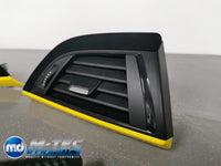 WRAPPING SERVICE - BMW F20 F21 F22 F23 CUSTOM INTERIOR TRIM SET - 3D CARBON / ALCANTARA / YELLOW ACCENT