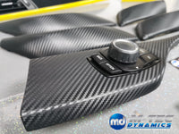 WRAPPING SERVICE - BMW F20 F21 F22 F23 CUSTOM INTERIOR TRIM SET - 3D CARBON / ALCANTARA / YELLOW ACCENT