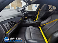 WRAPPING SERVICE - BMW F20 F21 F22 F23 CUSTOM INTERIOR TRIM SET - 3D CARBON / ALCANTARA / YELLOW ACCENT