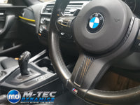 WRAPPING SERVICE - BMW F20 F21 F22 F23 CUSTOM INTERIOR TRIM SET - 3D CARBON / ALCANTARA / YELLOW ACCENT