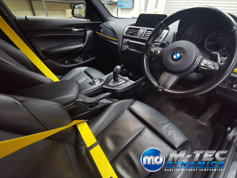 BMW F20 F21 F22 CUSTOM INTERIOR TRIM SET & SEAT BELT PACKAGE (YELLOW)