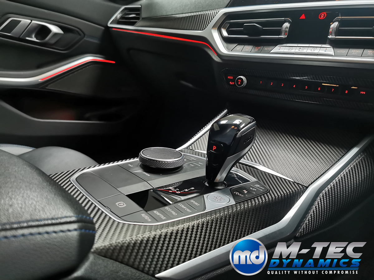 WRAPPING SERVICE - BMW G20 G21 G22 G26 GC - DEEP TEXTURED GLOSSY BLACK CARBON (MTD-TEX)