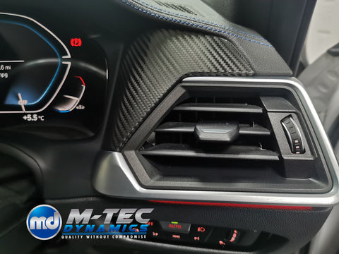 WRAPPING SERVICE - BMW G20 G21 INTERIOR TRIM SET - DEEP TEXTURED GLOSSY BLACK CARBON (MTD-TEX)