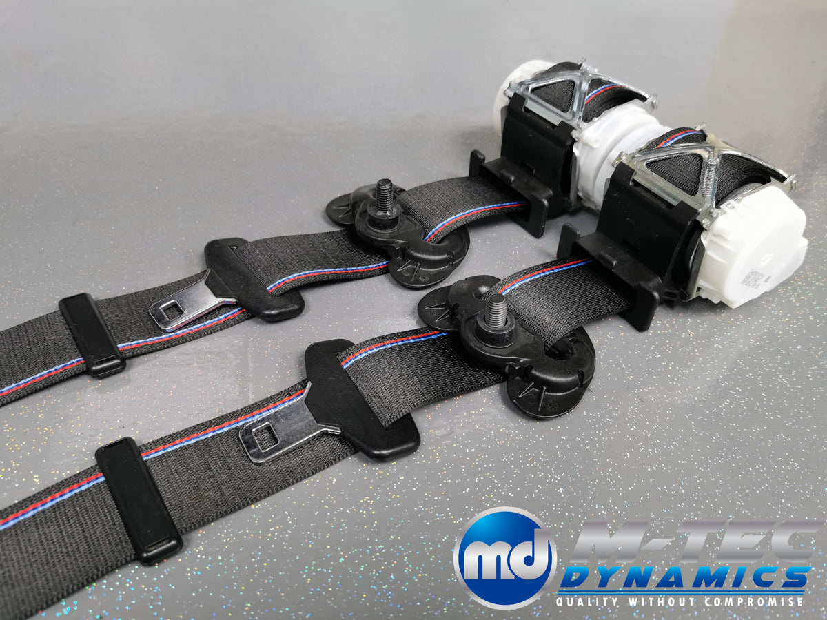 BMW E89 Z4 CUSTOM GTS COMPETITION STYLE TRI-COLOUR FRONT SEAT BELT SET