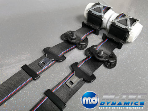 BMW E89 Z4 CUSTOM GTS COMPETITION STYLE TRI-COLOUR FRONT SEAT BELT SET