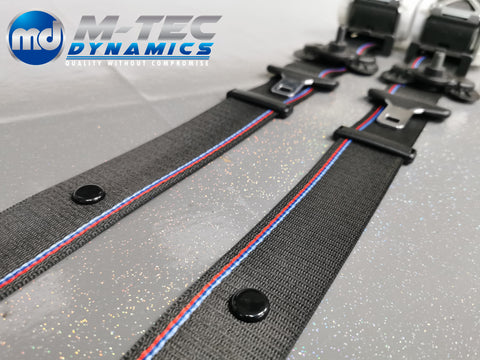 BMW E89 Z4 CUSTOM GTS COMPETITION STYLE TRI-COLOUR FRONT SEAT BELT SET