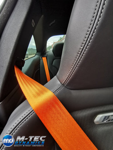 BMW 2-SERIES F22 COUPE ORANGE FRONT SEAT BELT SET