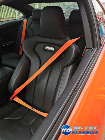 BMW 2-SERIES F22 COUPE ORANGE FRONT SEAT BELT SET