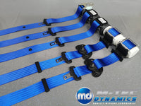 BMW 3-SERIES E90 SALOON (M3) BLUE FRONT & REAR SEAT BELT SET