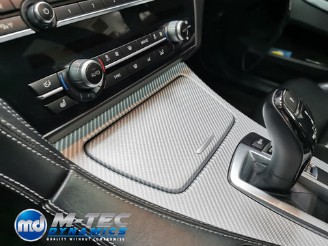 BMW 6-SERIES F06 INTERIOR TRIM SET WRAPPING SERVICE - SILVER 4D CARBON