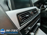 WRAPPING SERVICE - BMW 6-SERIES F06 INTERIOR TRIM SET - SILVER 4D CARBON