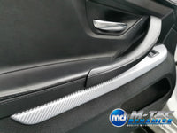 WRAPPING SERVICE - BMW 6-SERIES F06 INTERIOR TRIM SET - SILVER 4D CARBON